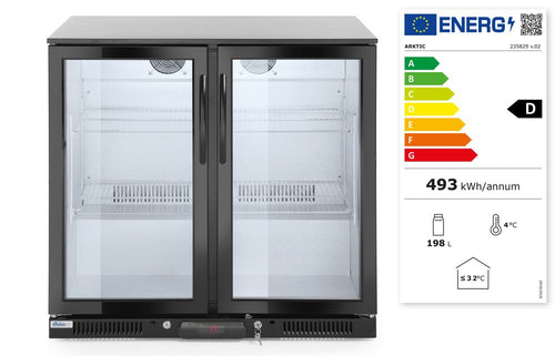 Arktic Backbar koelkast 2 deuren 158 l zwart