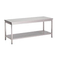 Gastro M RVS werktafel met onderblad, 70 cm diep